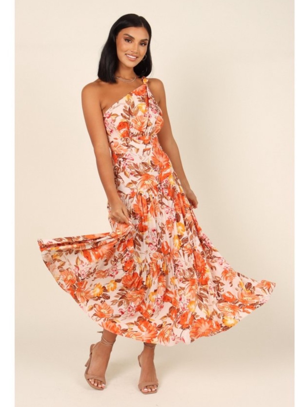 NWT  Petal & Pup Marietta Floral One-Shoulder Dress